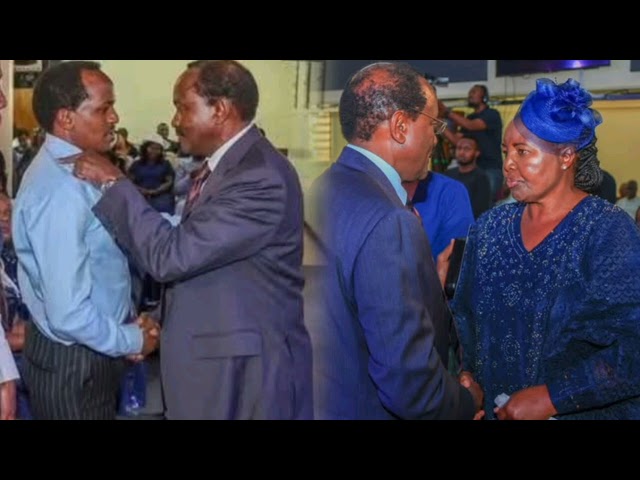 Azimio la umoja leader kalonzo Musyoka with his look alike son