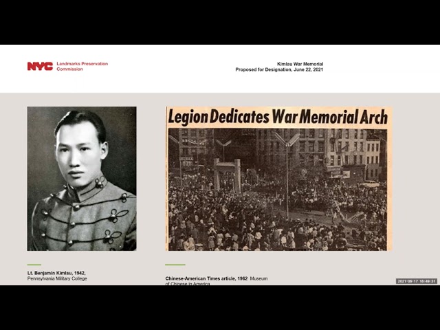 Kimlau War Memorial Designation Vote Presentation-Cantonese