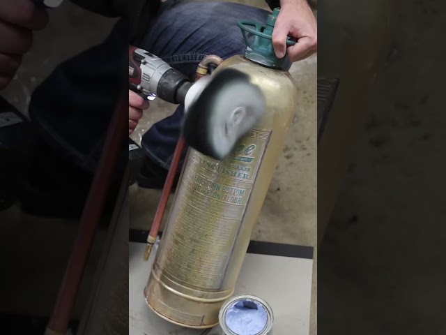 DECADES of Tarnish on a Fire Extinguisher Removed INSTANTLY with FLITZ!