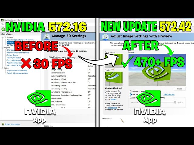 Nvidia Control Panel New update 572.42 | Nvidia Latest Update 572.42 Best Setting For Gaming 2025