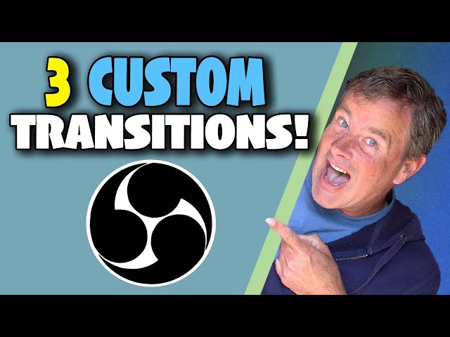 Create 3 custom transitions for OBS in 10 Minutes! FREE