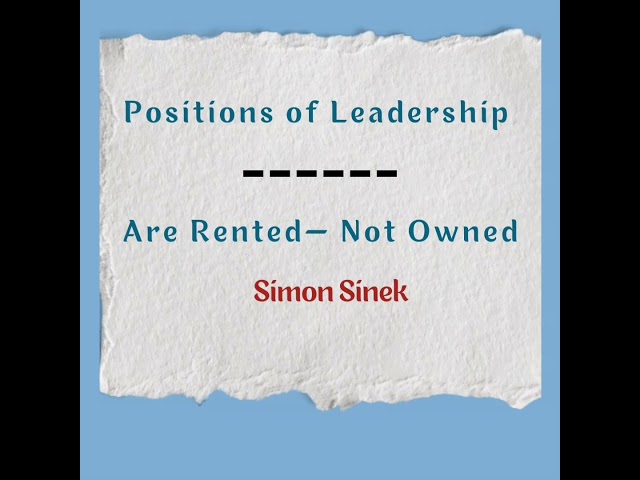 Good #MorningNutrition #Leadership #leadershipposition #rentednotowned #simonsinek