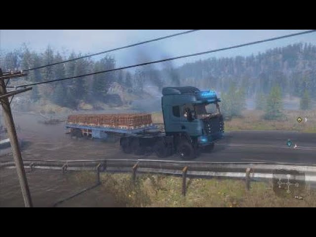 Snowrunner - SCANIA 8X8 Delivering Bricks (Restores Trouble Mission)