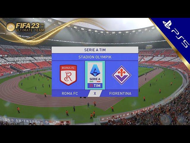 (PS5) FIFA 23 - ROMA FC VS FIORENTINA | Gameplay  4K PT-BR