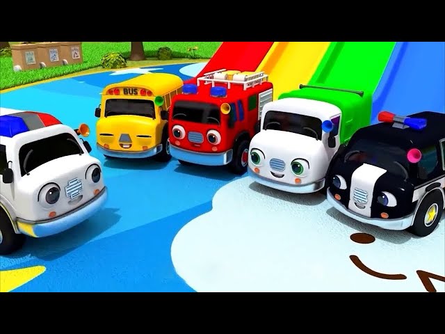 Wheels On The Bus Go To Town | Nursery Rhymes & Kids Songs - NAN TOONS