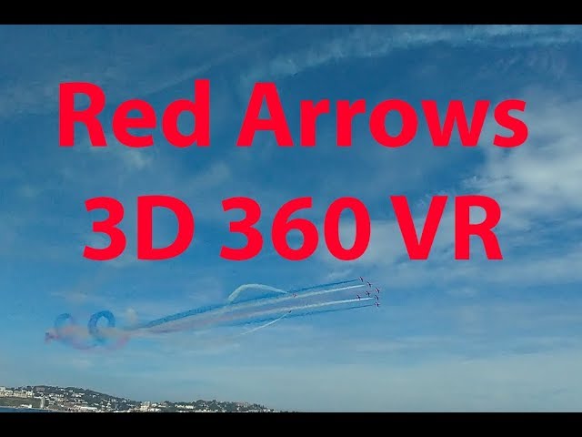 The Red Arrows in 3D 360 VR with Cockpit Audio Full Show Torbay Air Show 2019