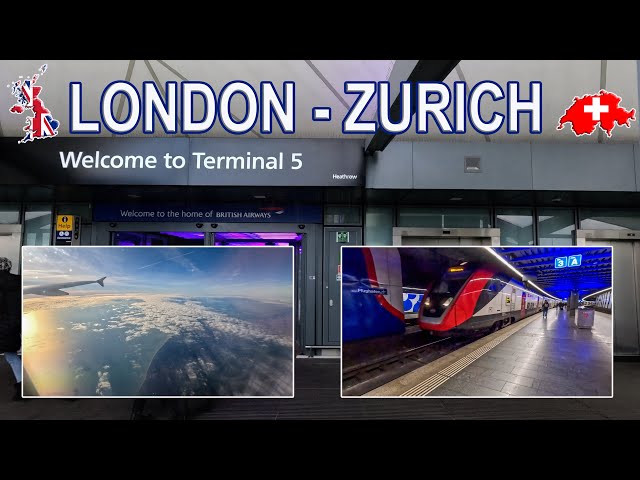 British Airways flight from 🇬🇧 London Heathrow to 🇨🇭 Zurich in Economy Class