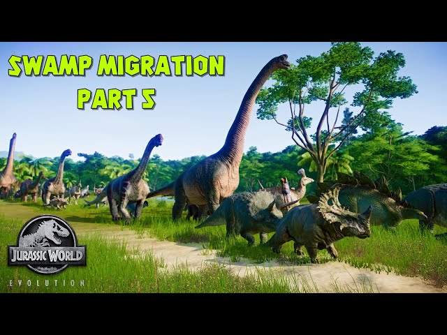 THE GREAT DINOSAUR MIGRATION P5 : SWAMP | Jurassic World Evolution