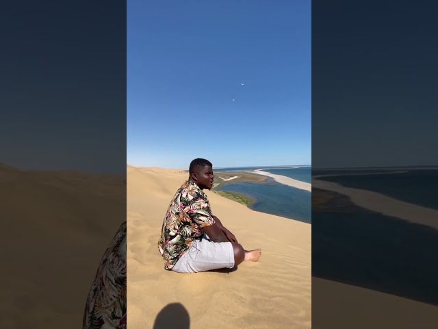 Mystery Behind the Meeting of the DESERT and SEA in NAMIBIA #Namibia  #sand #island #beach #asmr