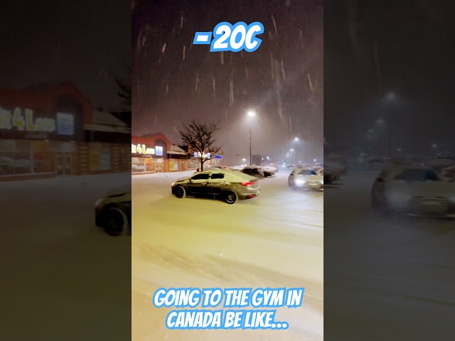 Going to the Gym in Canada be like… #gym #gymmotivation #healthy #health #fitness #canada #snow