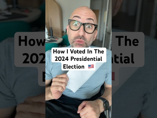 How I Voted in the 2024 Presidential Election 🇺🇸 #vote #USA #election #KamalaHarris