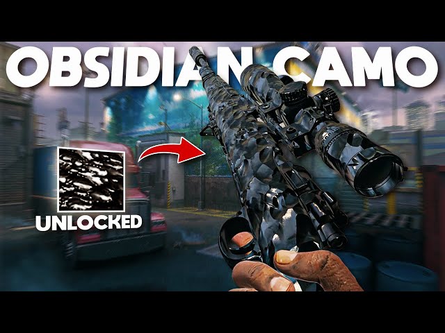 How to UNLOCK the *NEW* OBSIDIAN CAMO on the KAR98k on MW3...