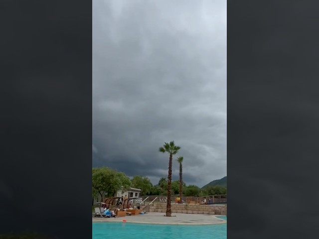 Tropical Storm Crashes Our Vacation #travel #adventure #shorts #storm