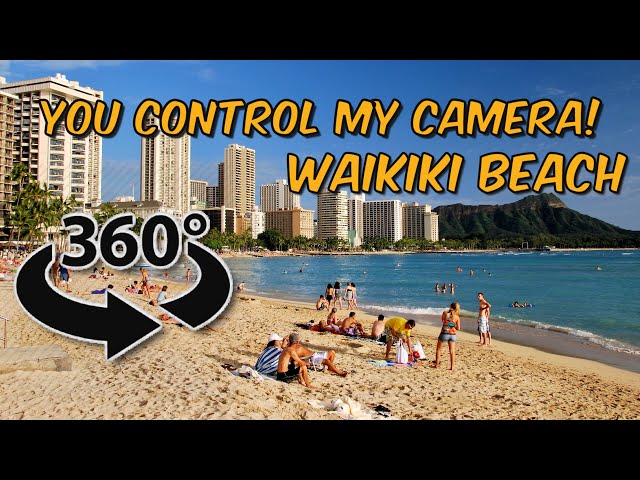 VR 360 Video Walking Tour - You Control The Camera - Waikiki Beach Oahu Hawaii #vr #vr360