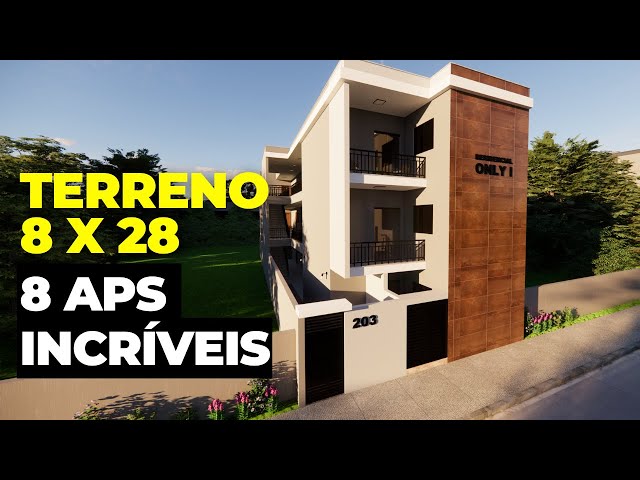 8 APARTAMENOS LINDOS EM UM TERRENO 8x28