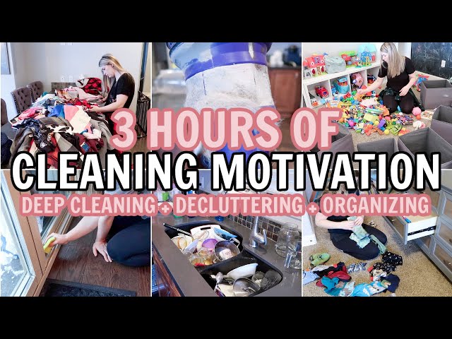 EXTREME DEEP CLEAN, DECLUTTER & ORGANIZE | CLEANING MOTIVATION MARATHON | 3 HOUR CLEAN WITH ME 2022