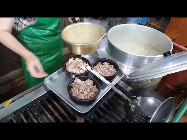 Korean pork soup street food Special pork soup