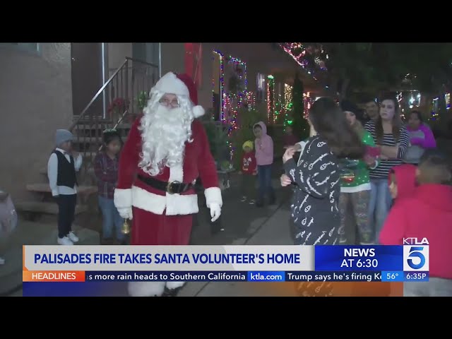 Man who volunteered as Santa, donated gifts to children, loses home in Palisades fire