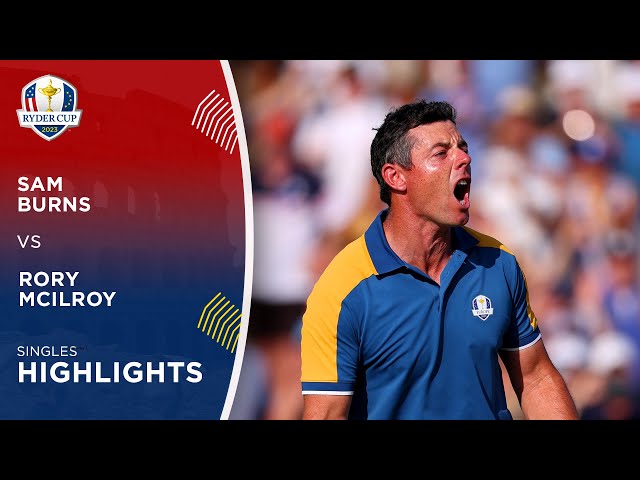 Sam Burns vs Rory McIlroy Highlights | 2023 Ryder Cup