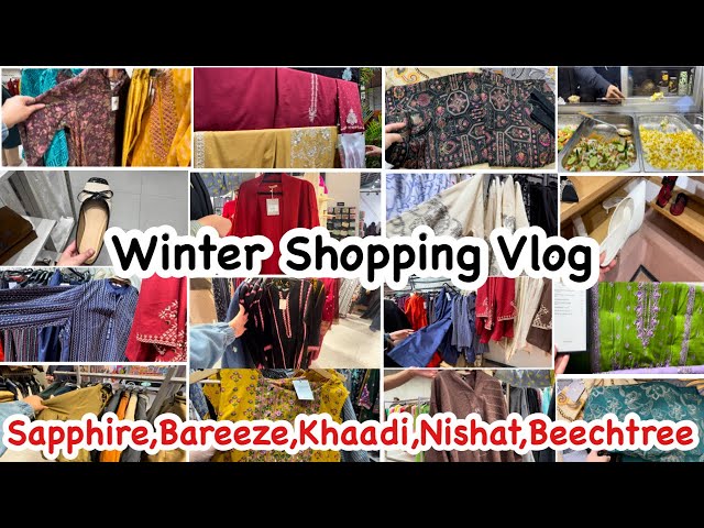 Tarab khan winter shopping vlog|Shopping from Khaadi,Sapphire,Bareeze,Nishat linen|Shoppinh Haul