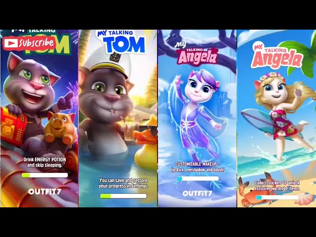 My Talking Tom vs My Talking Angela Gameplay Android ios