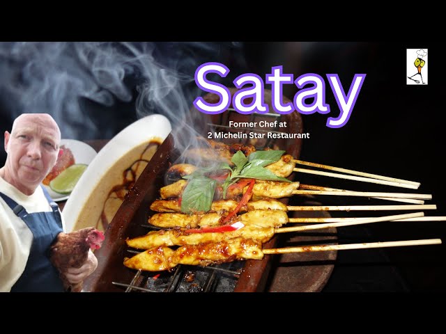 The Original Chicken Satay  | 2 Michelin Star | ichef #food #cooking #recipe