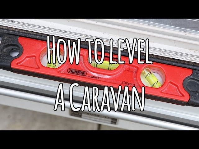 How to level a caravan