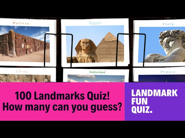 Can You Guess These 100 Famous Landmarks? 🌍✈️ | Fun Quiz for All Ages - From Easy to Expert!