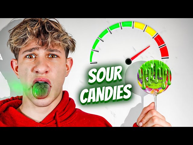 WE TRIED THE MOST SOUR CANDIES !!