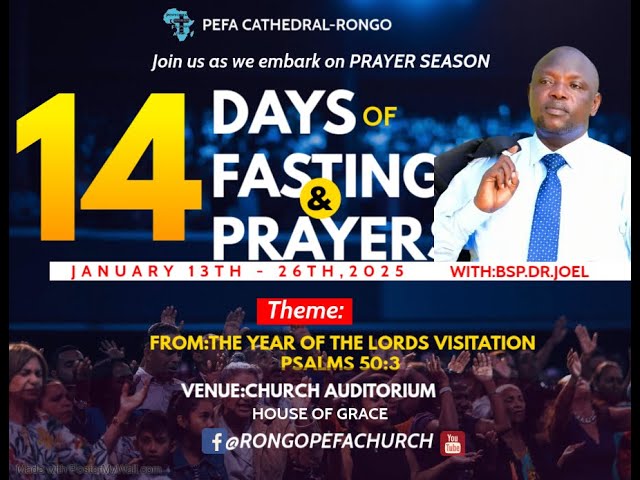 WELCOME TO DAY FOUR OF PRAYER & FASTING SERVICE