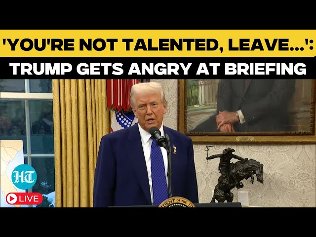 LIVE: Angry Trump Says 'You're Not Talented, Leave From Here…' On DOGE Question| Elon Musk| US News