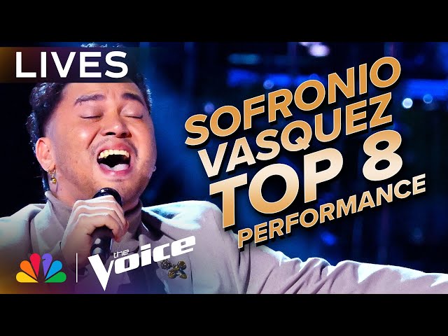 Sofronio Vasquez Performs "If I Can Dream" | The Voice Lives | NBC