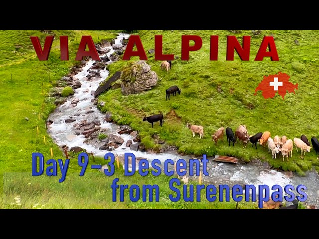 Surenenpass Descent Adventure. Via Alpine Switzerland