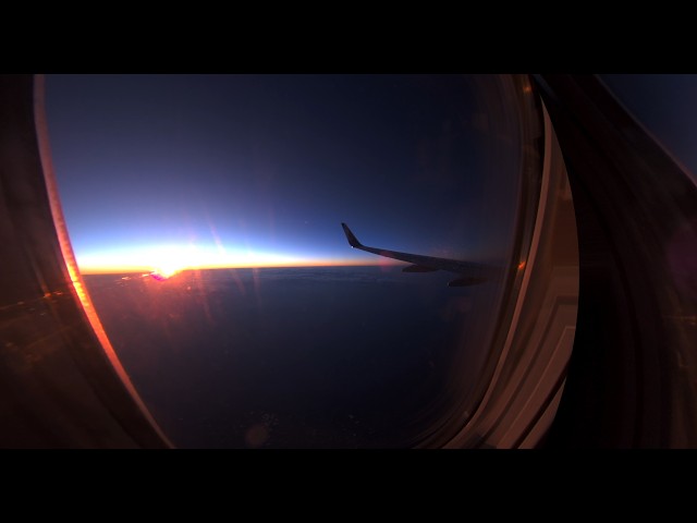 Experience the MOST EPIC Sunset from an Airplane in VR180!