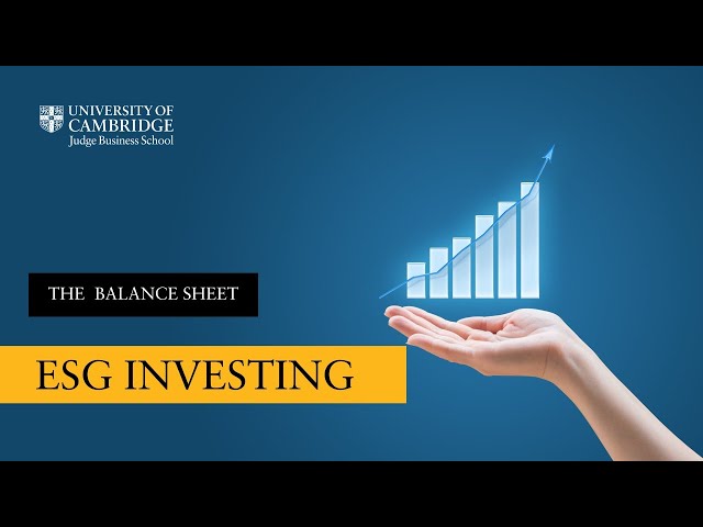 ESG investing and Asset Management