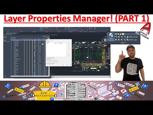 BIM-VDC | AutoCAD Tutorial | Layer Properties Manager | How to Use Layer Properties Manager | Part 1