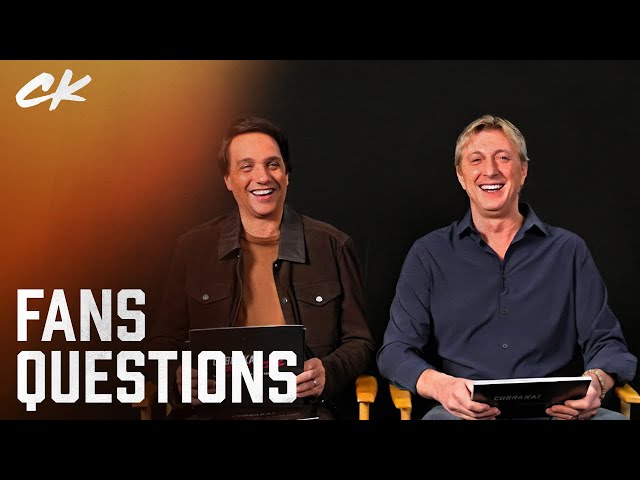 Fan Q&A With Ralph Macchio & William Zabka From Cobra Kai