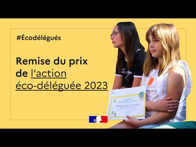 Cérémonie de remise du prix de l'action éco-déléguée 2023