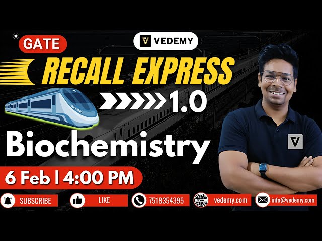 GATE Recall Express | Biochemistry | Virendra Singh | Complete Recalling within 2 Hrs |GATE BT & XL|