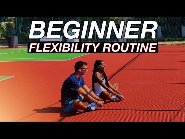 10 Minute Beginner Stretch Flexibility Tennis Routine (Follow Along)