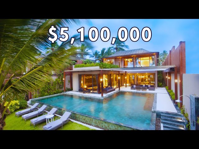 Touring a $5.1M LUXURY BEACHFRONT HOME For Sale in Phuket,Thailand