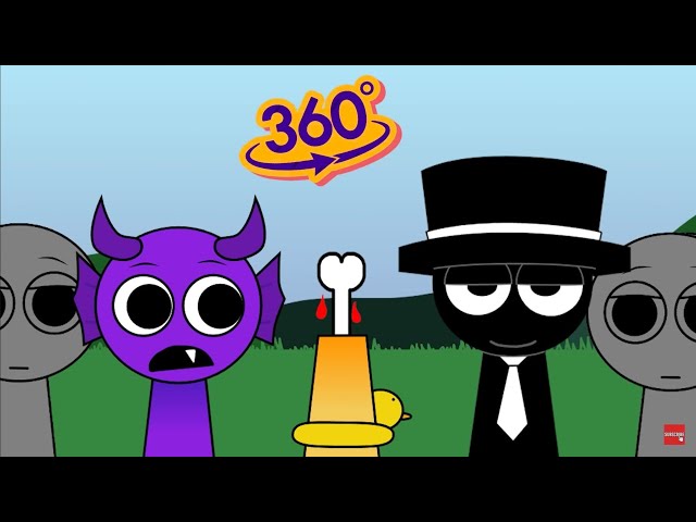 360 VR | Incredibox Sprunki Retake But Mr. Black Eating Bailey - All Reactions | NEW MOD Pyramixed