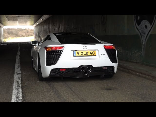 Lexus LFA Tokyo Edition - FAST Acceleration SOUNDS & REVS!