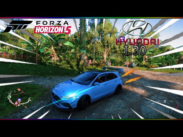 Forza horizon 5 - Dual turbo charger Hyundai i30 N 2020  customization !Thrustmaster TMX wheel