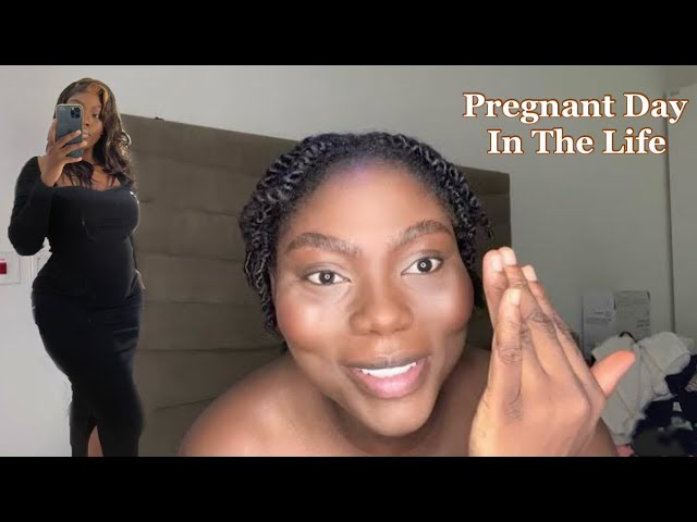 A REALISTIC DAY IN MY LIFE * pregnant edition* cooking + creating content.