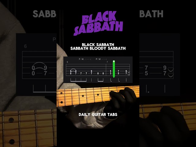 Sabbath Bloody Sabbath - Black Sabbath (Guitar Tabs) #guitarlesson