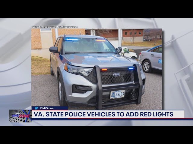 Virginia State Police adding red lights to cruisers after Virginia Tech study | FOX 5 DC