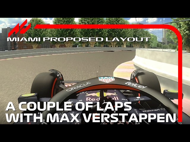 F1 2022 Miami Biscane Bay Circuit | Max Verstappen Onboard | #assettocorsa