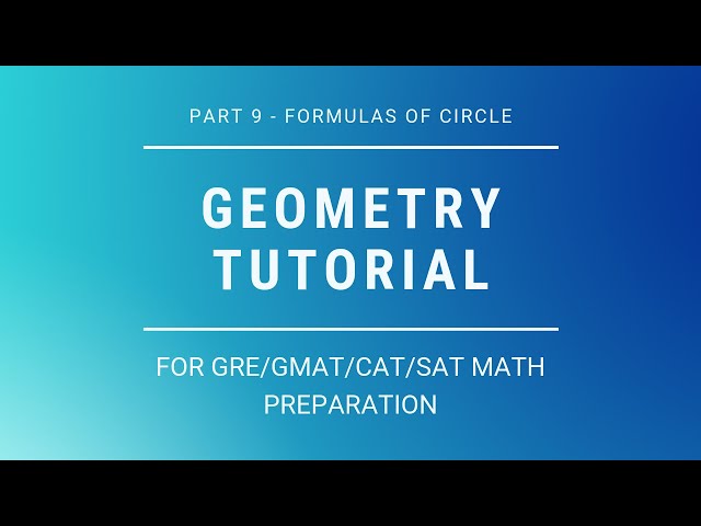 GRE Geometry Part 9 | Formulas of Circle | GRE Math