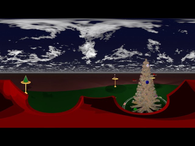 Physics Holiday Tree (360 animation)